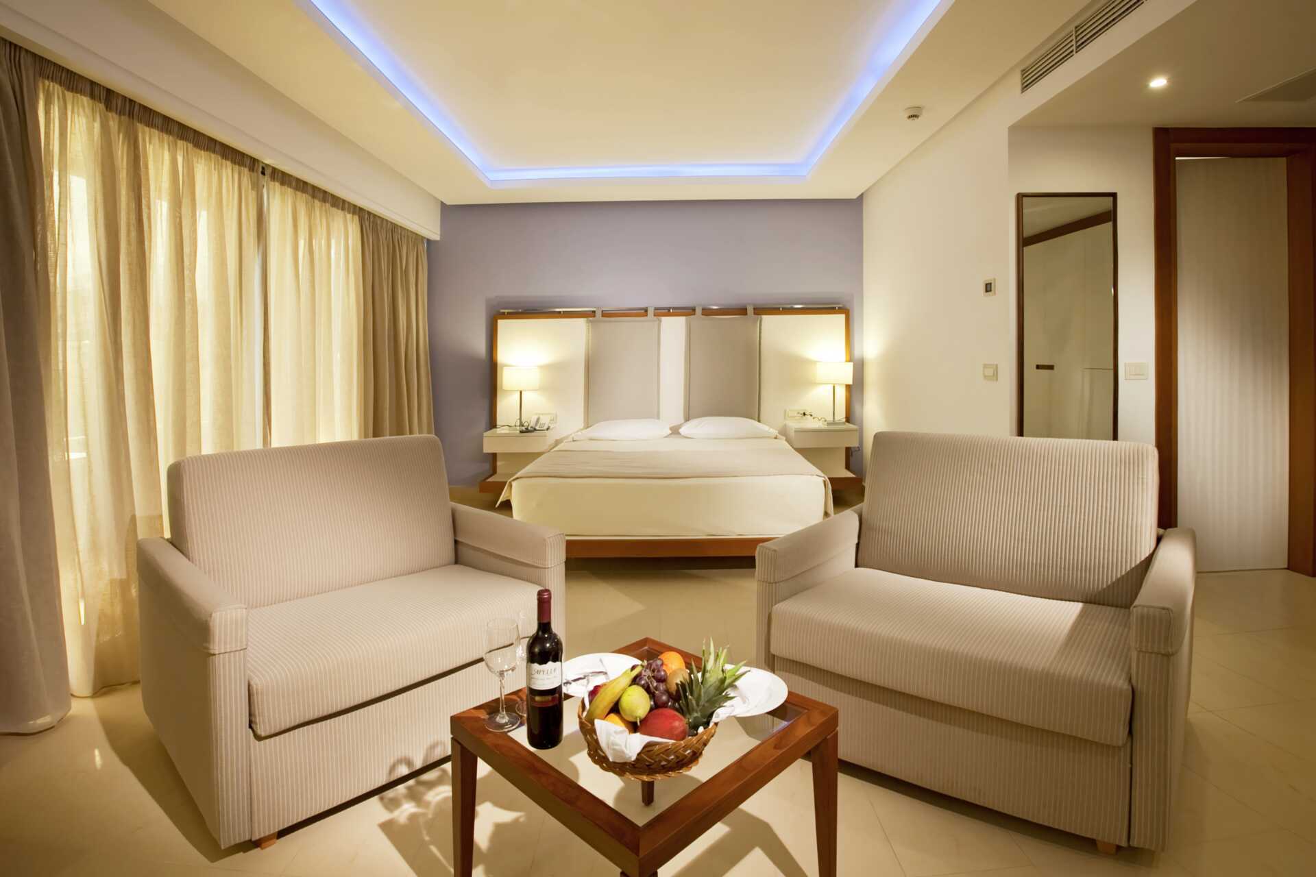 Juniorsuite på Alimounda Mare i Karpathos, Hellas.