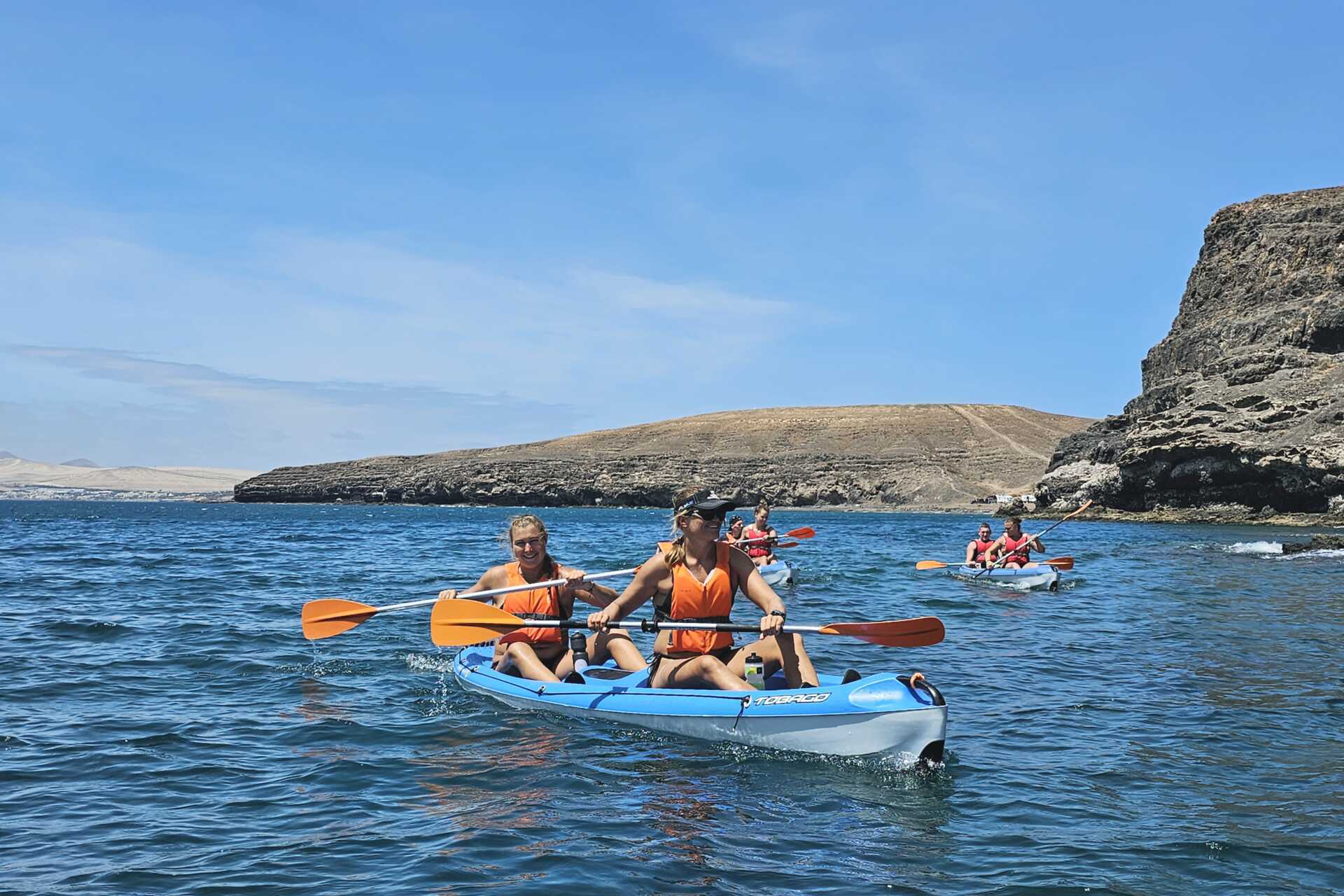 Kajakkpadling og snorkletur fra La Lajita
