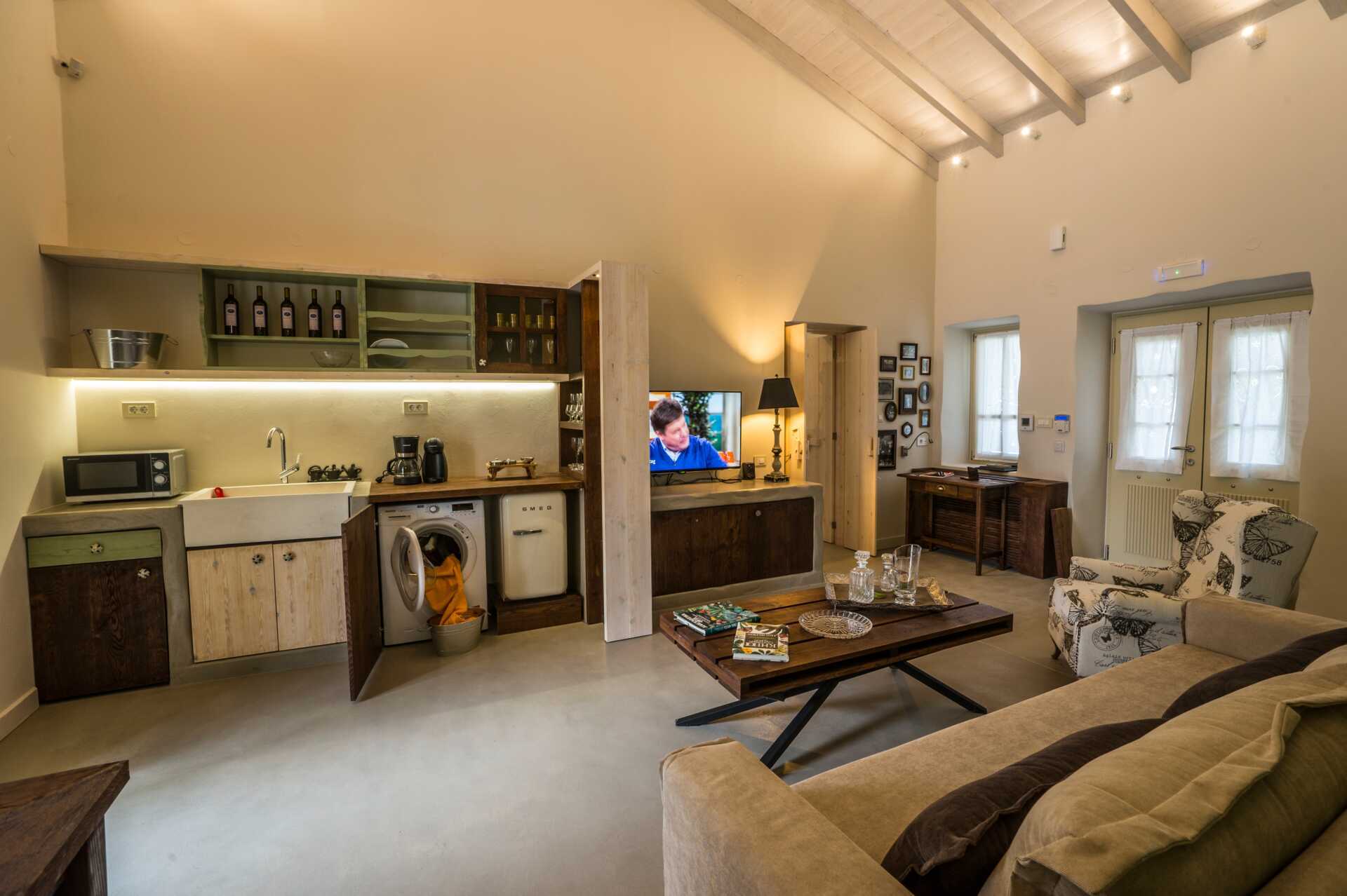 Kjøkkenet og oppholdsrommet