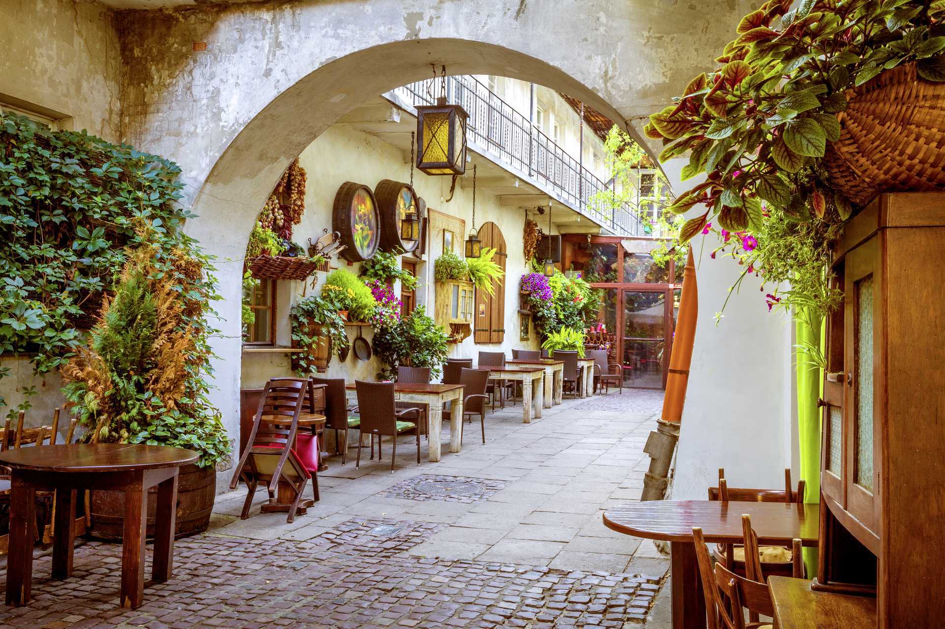 Café i Krakow, Polen.