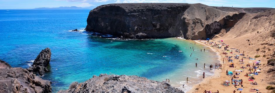 Papagayostranden ved byen Playa Blanca