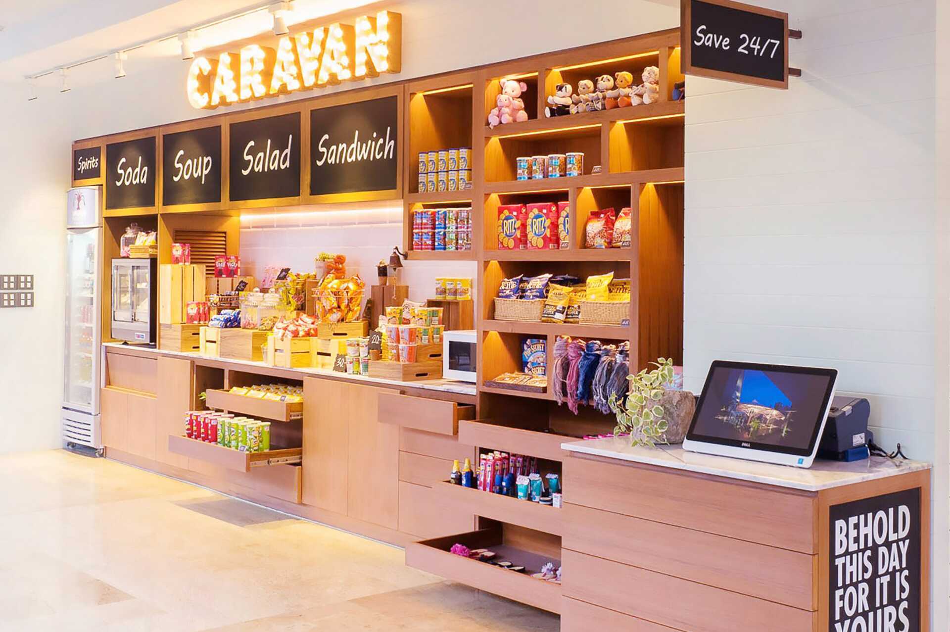 Minimarked på Loligo Resort Hua Hin i Thailand.