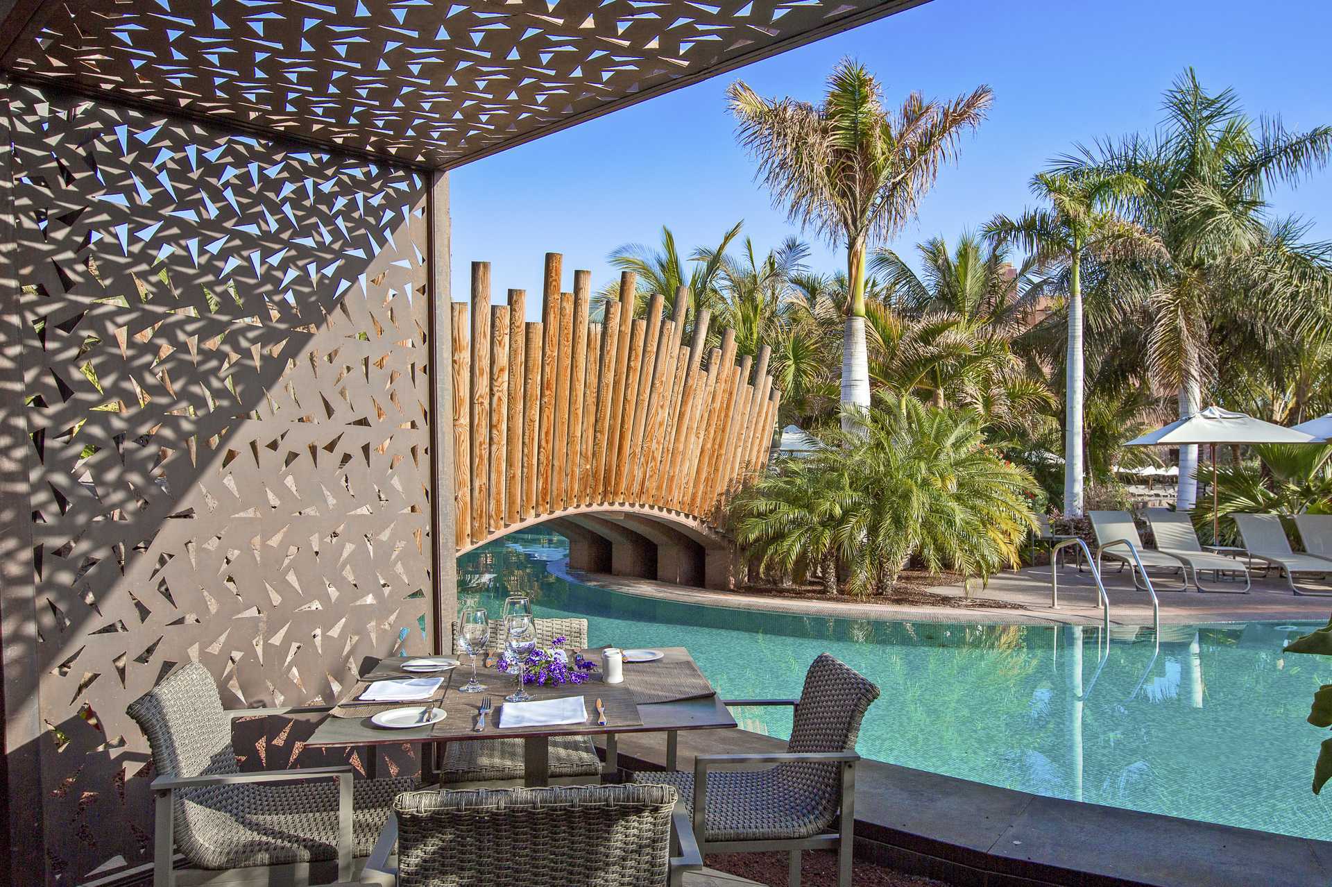 Restaurant Pilipili på Lopesan Baobab Resort i Meloneras, Gran Canaria.