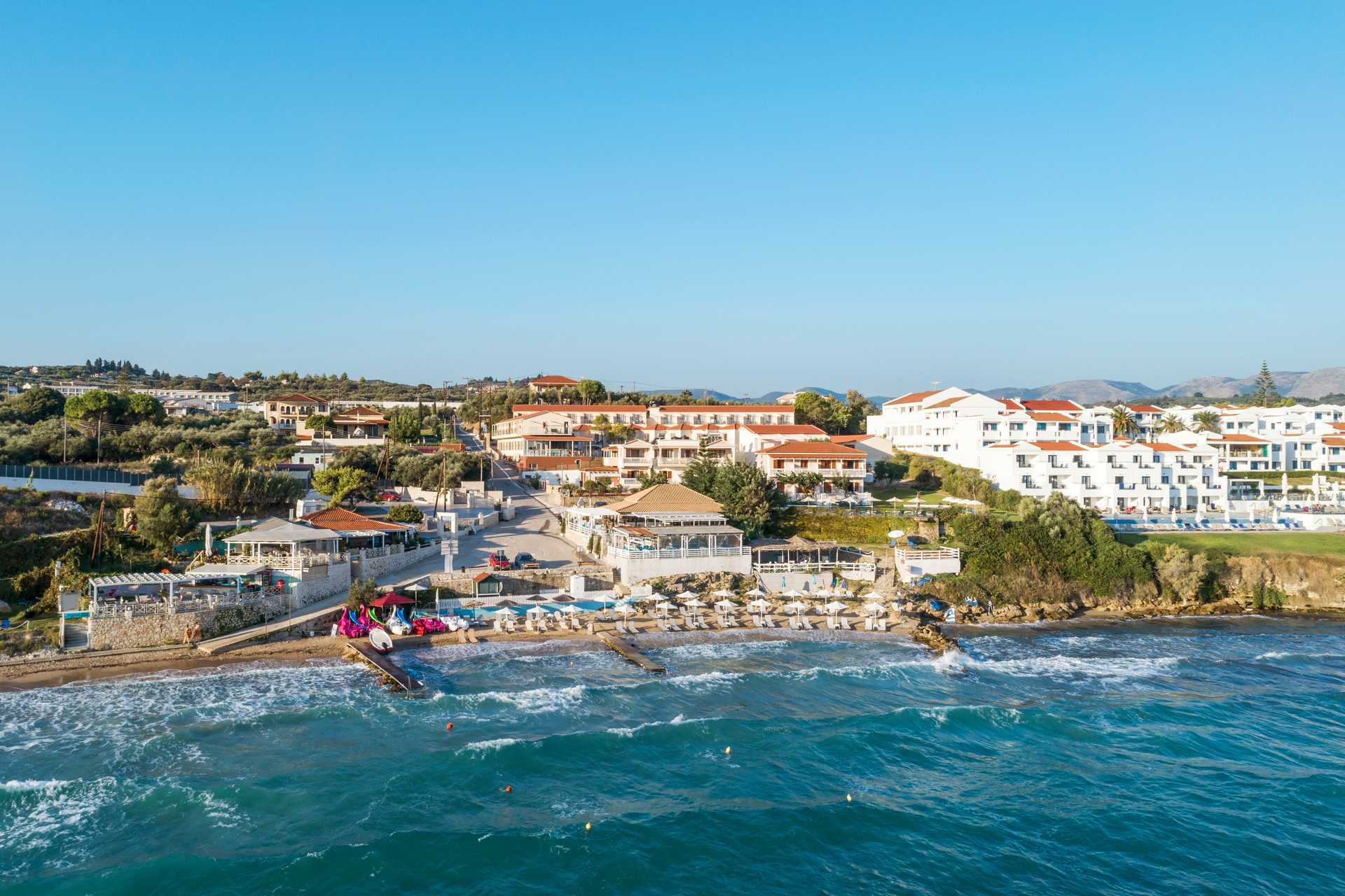 Stranden ved hotellet