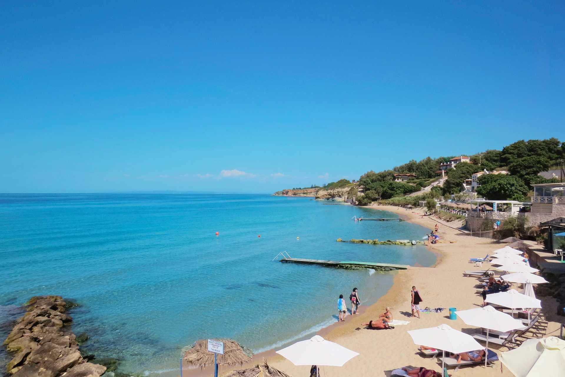 Stranden ved hotellet