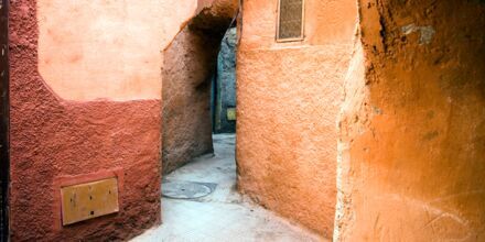 Fra gamlebyen i Marrakech i Marokko