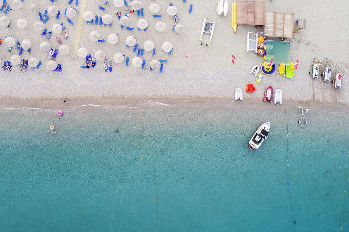 Stranden ved hotellet