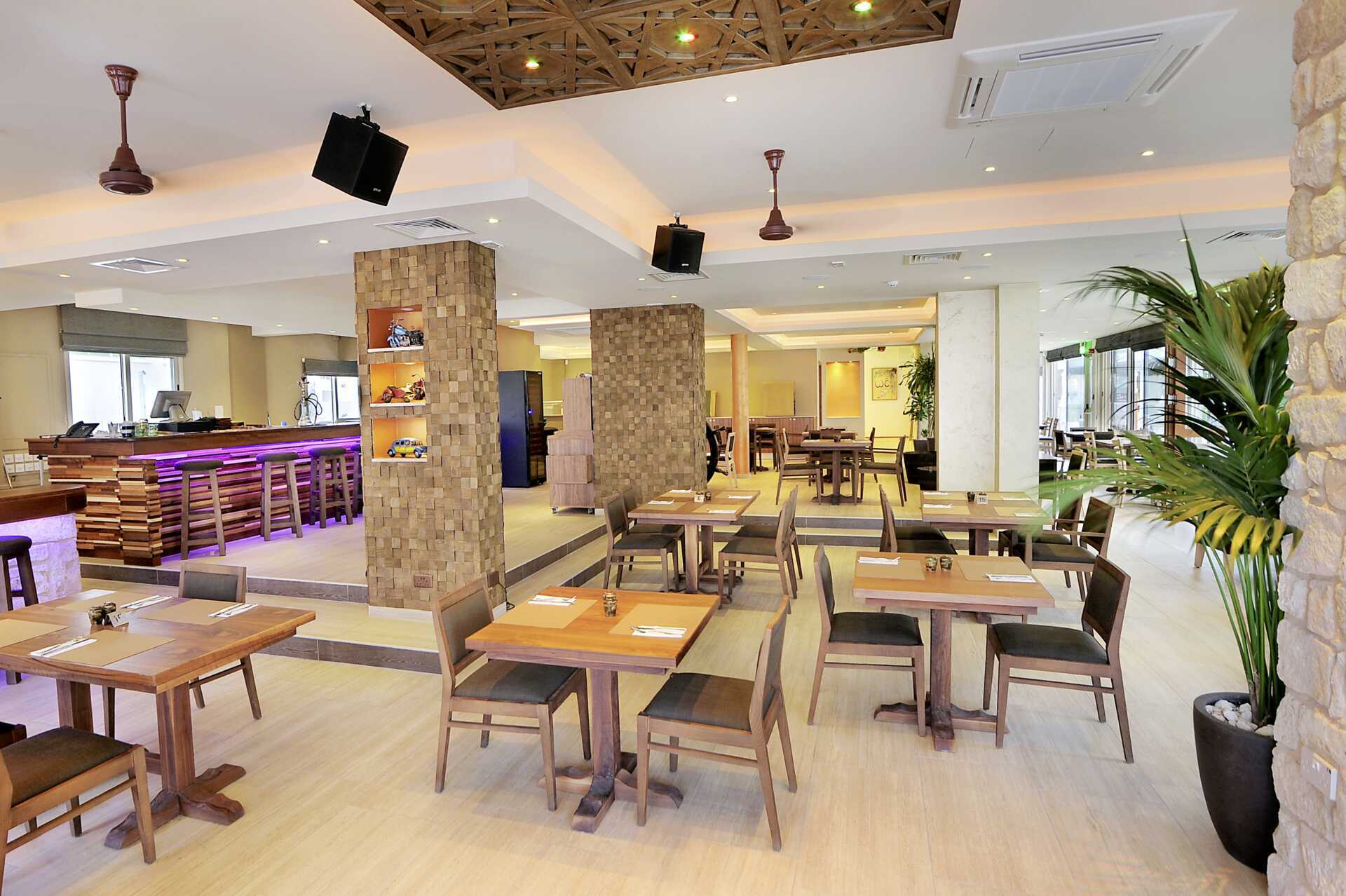 Restauranten på hotell Nelia Garden, Ayia Napa, Kypros