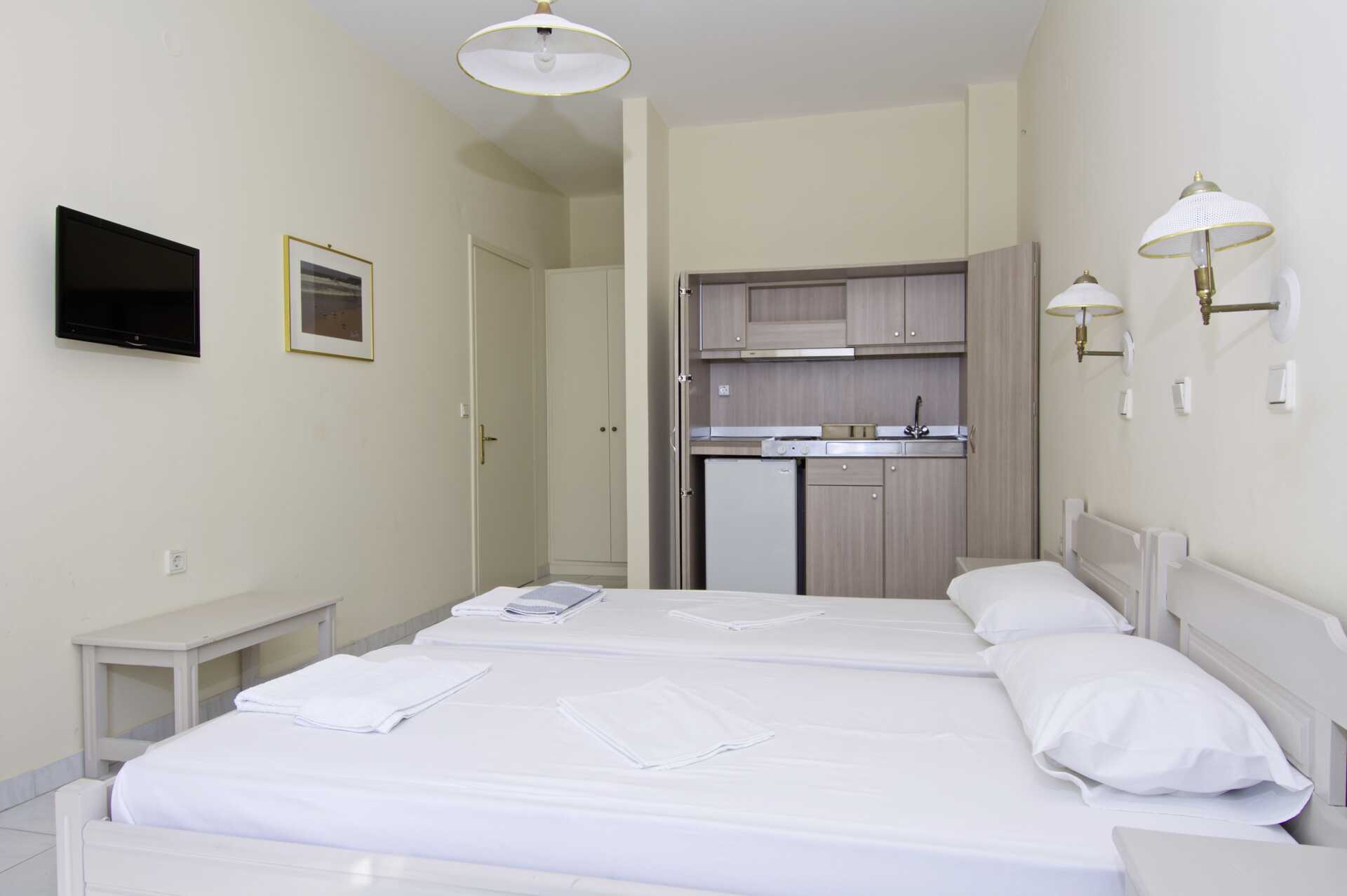 Ettromsleilighet på hotell Panorama på Samos, Hellas.