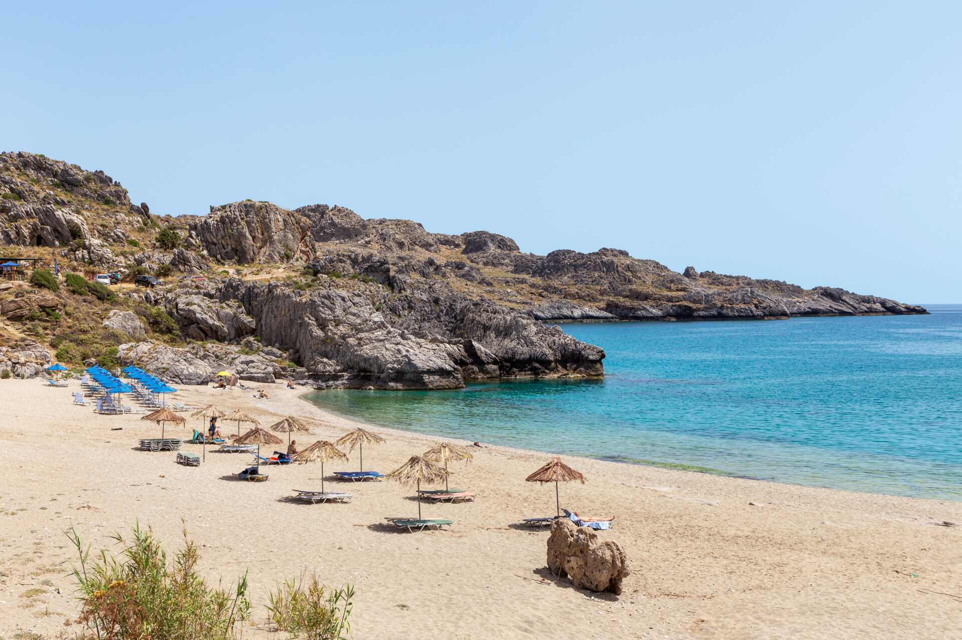 Bad i det herlige klarblåe vannet i nærheten av Plakias på Kreta!