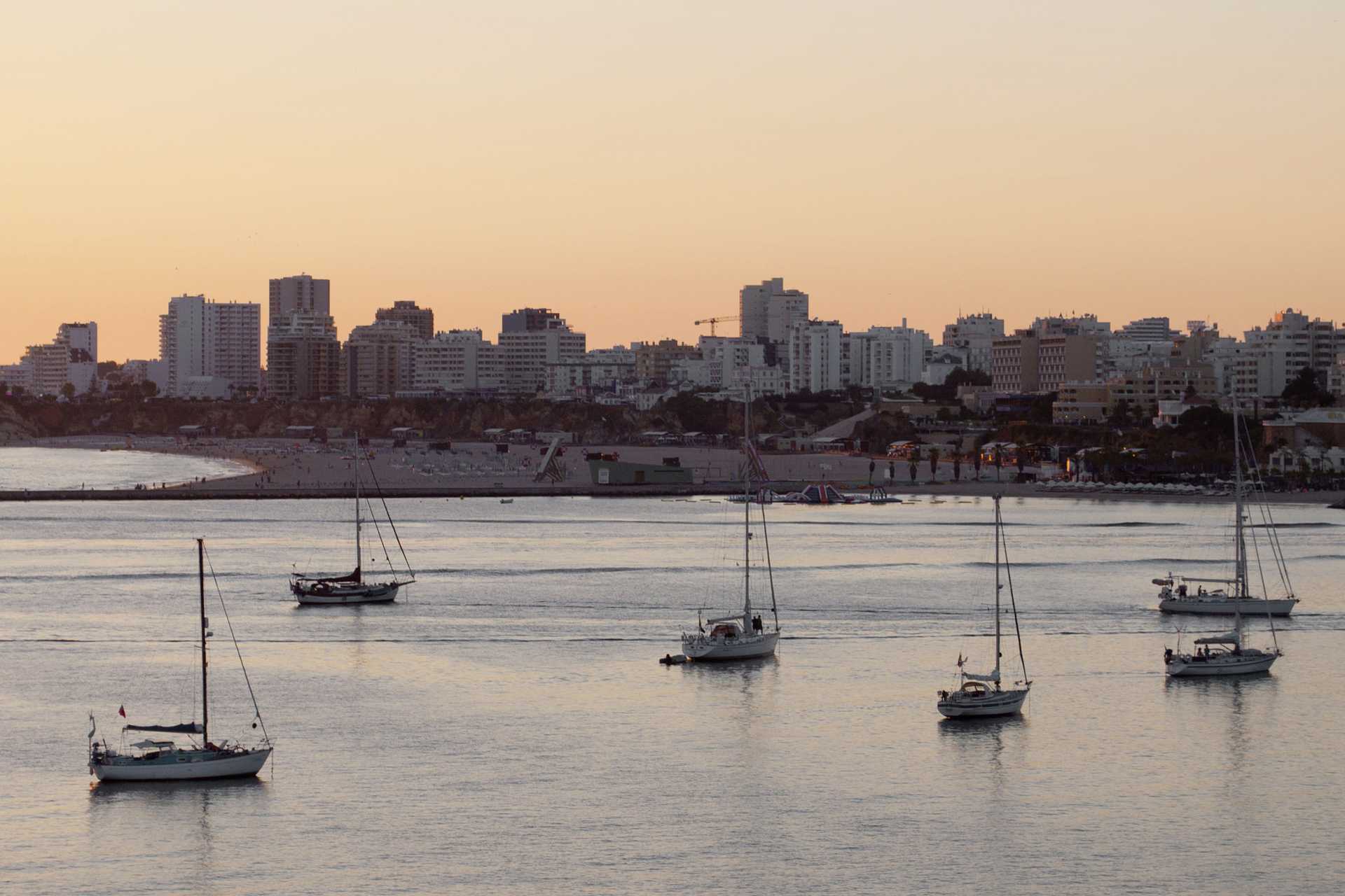 Portimao på Algarvekysten, Portugal.