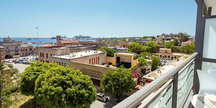 Utsikt fra balkong, hotell Rhodos Horizon City.