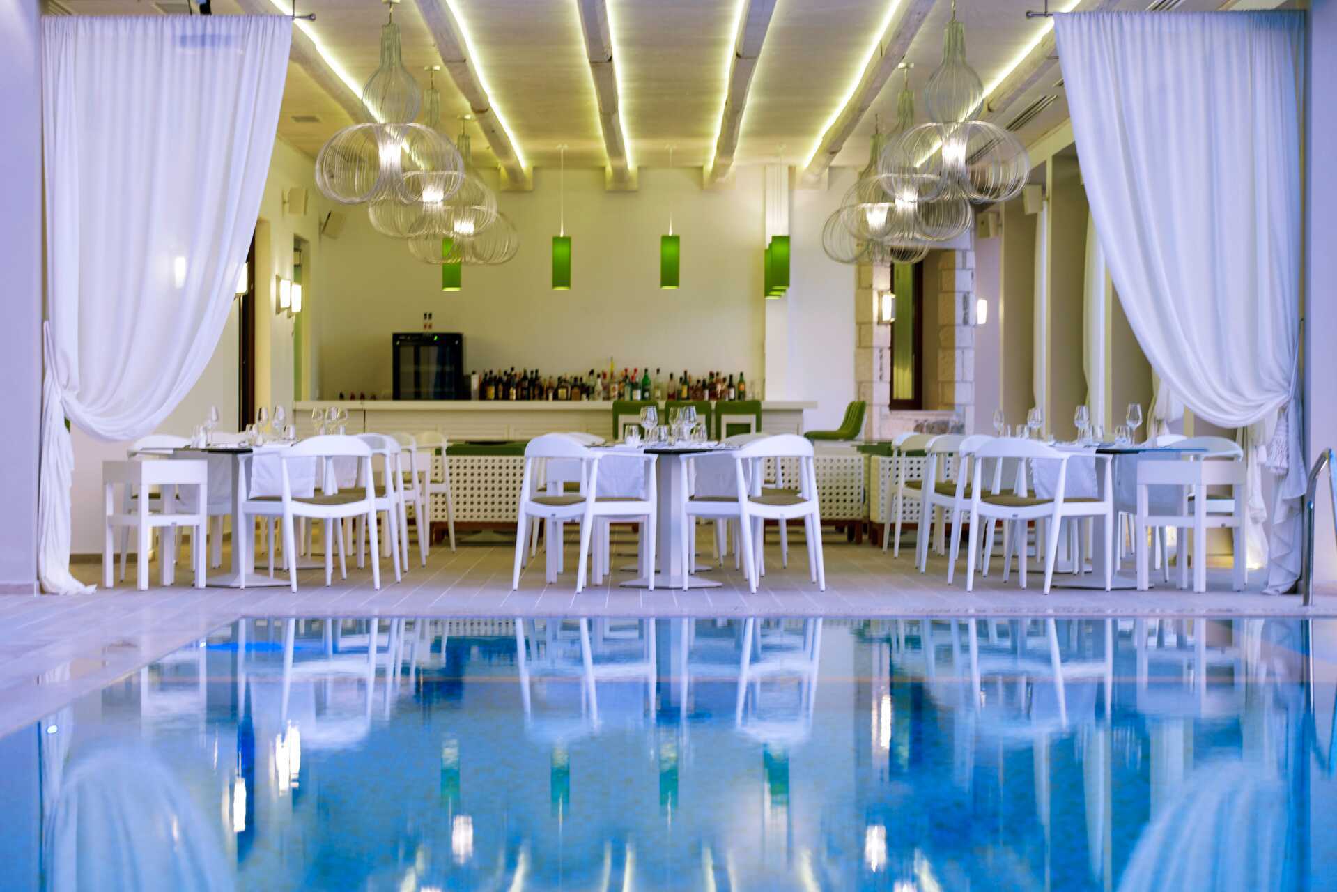 Restaurant på Salvator Hotel Villas & Spa i Parga, Hellas.