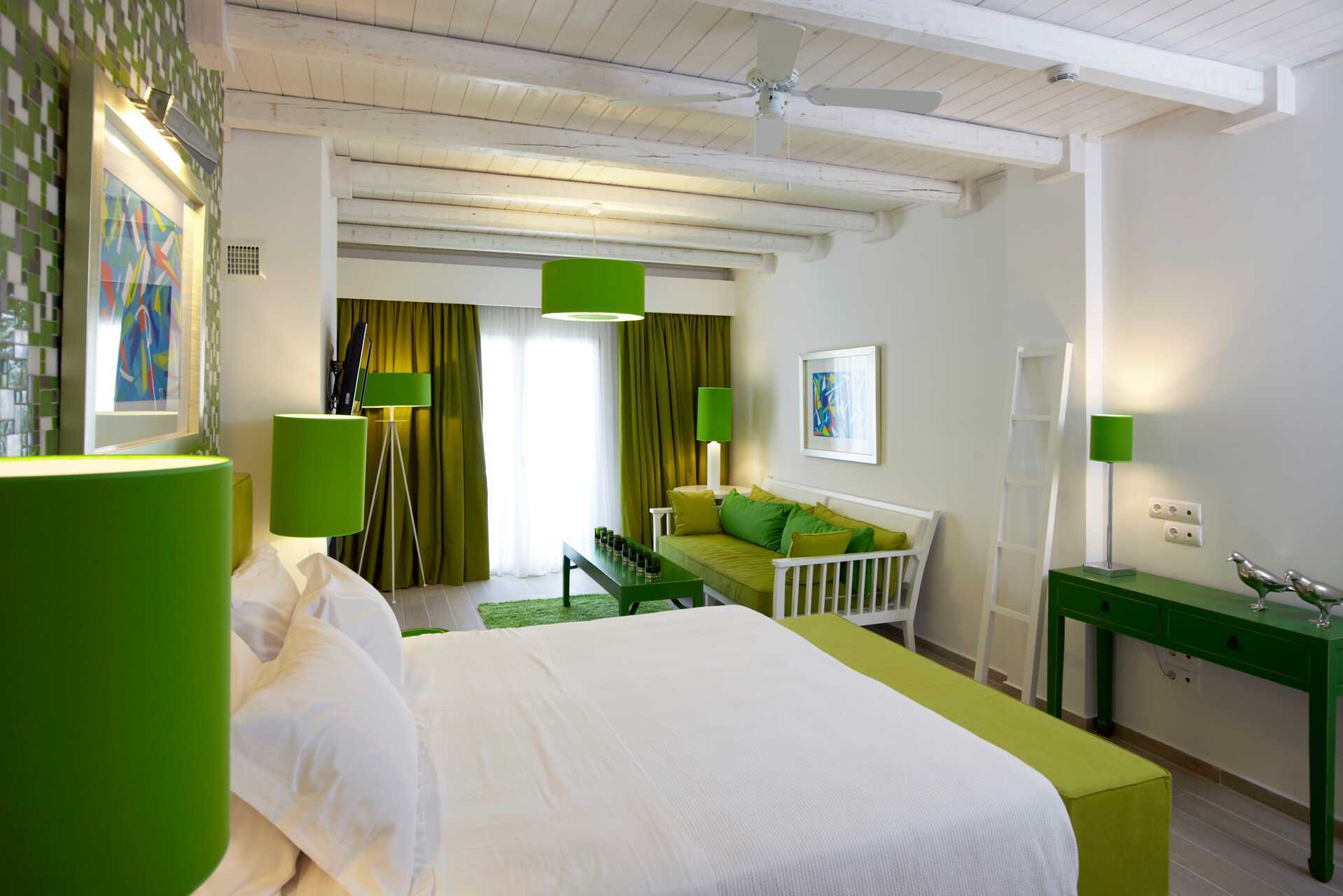 Familierom på Salvator Hotel Villas & Spa i Parga, Hellas.