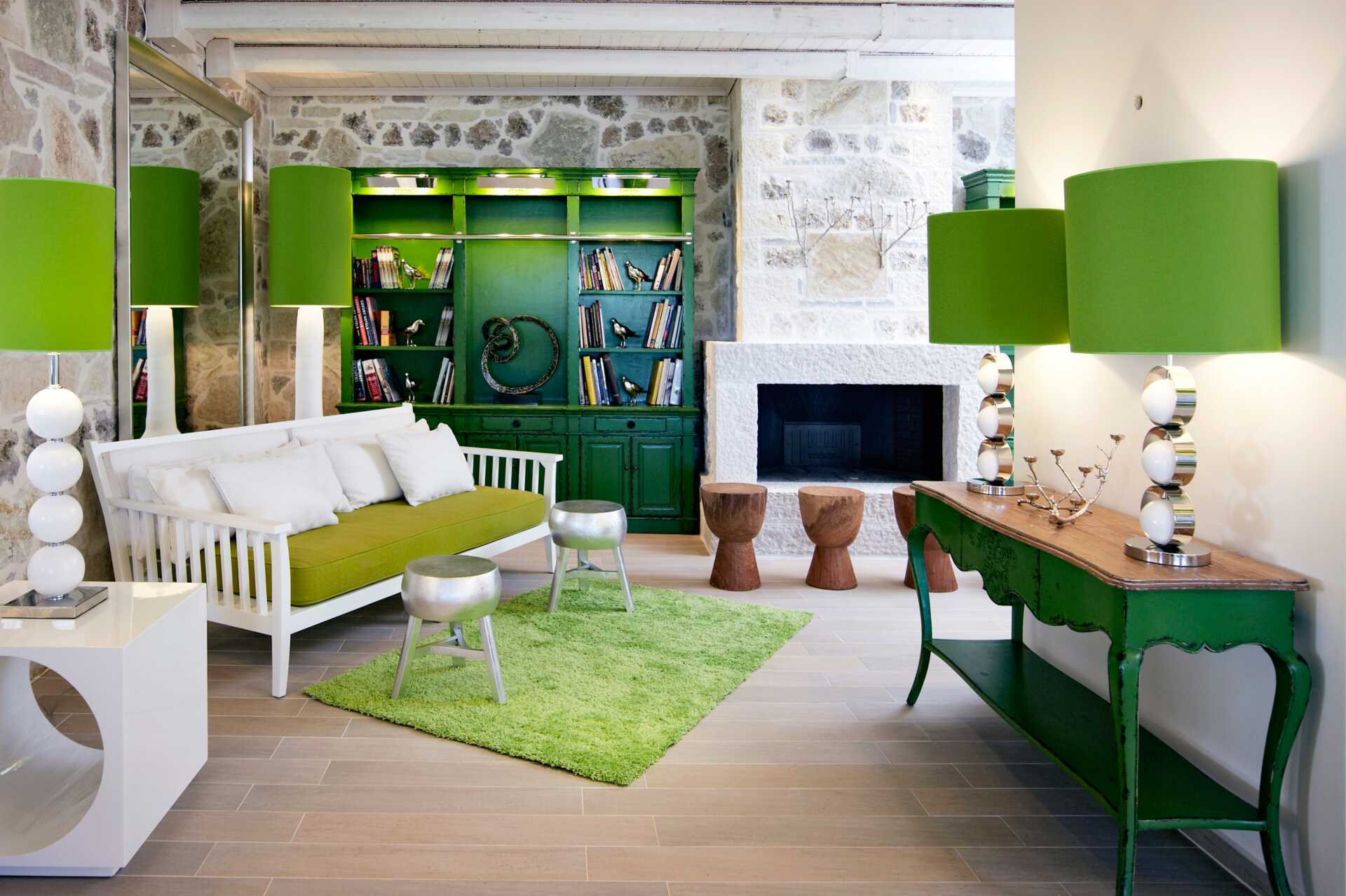 Lobby på Salvator Hotel Villas & Spa i Parga, Hellas.