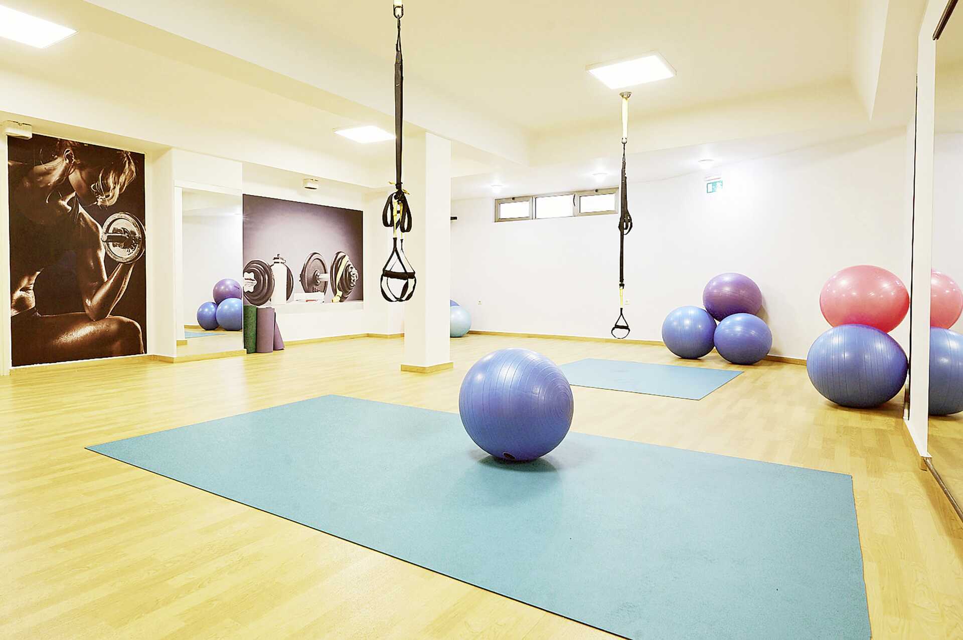 Treningsrom på hotellet Santa Marina Beachi Agia Marina.