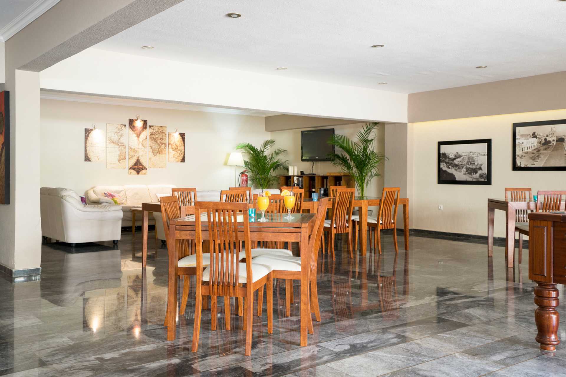 Bar på Santa Marina i Kos by på Kos, Hellas.