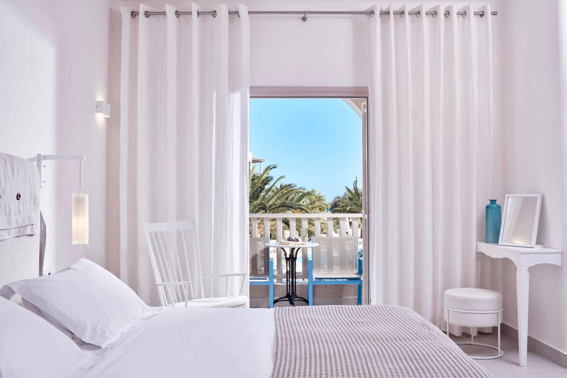 Dobbeltrom på Santo Miramare Resort i Santorini, Hellas.