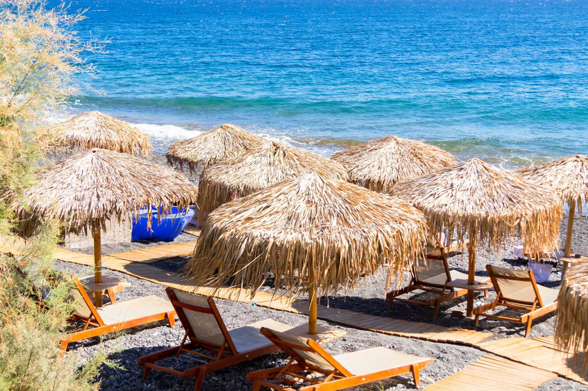 Deilige dager ved havet på Santorini