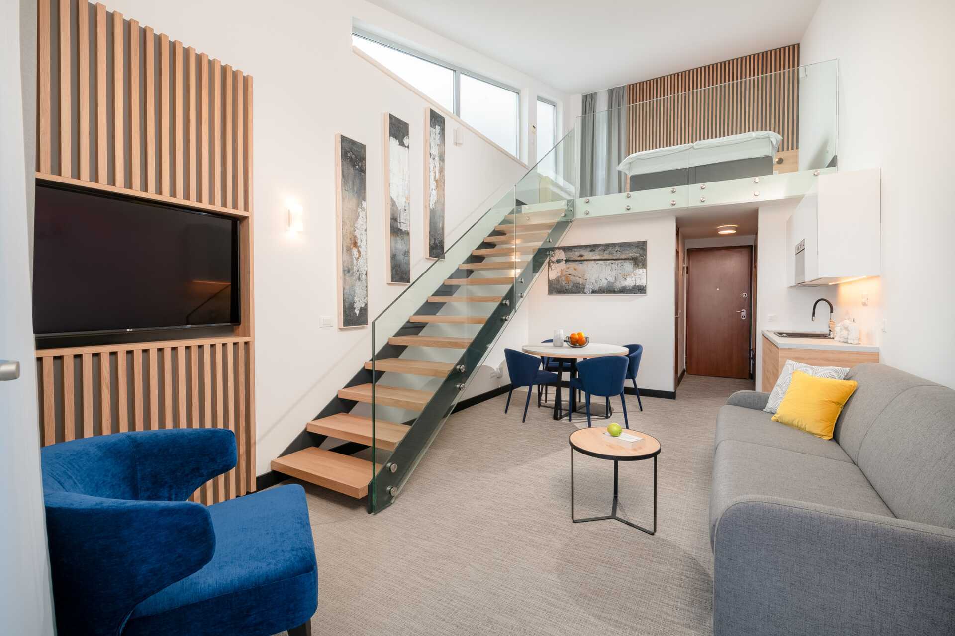 Skisse av en ettromsleilighet