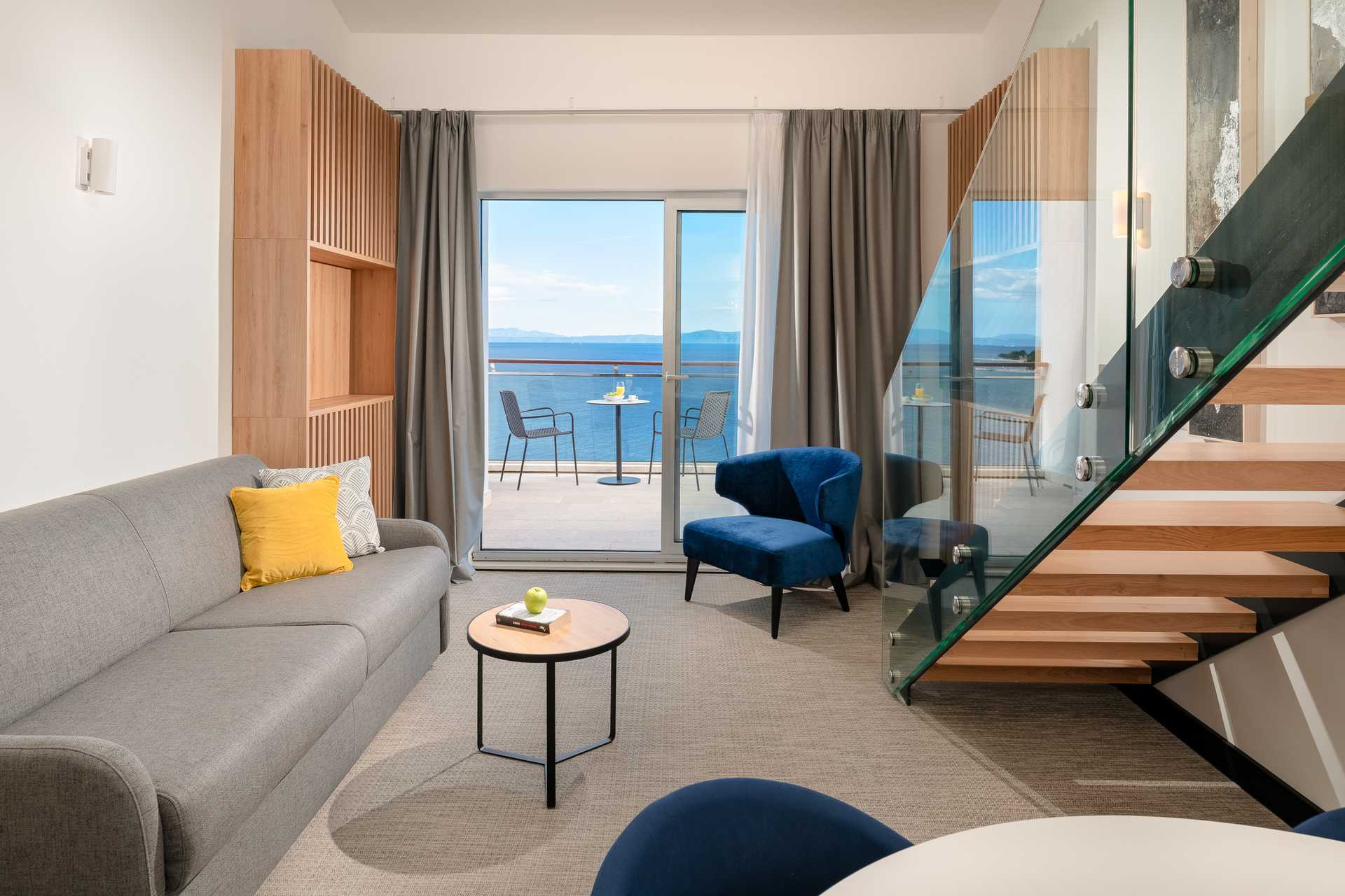 Skisse av en ettromsleilighet i etasje