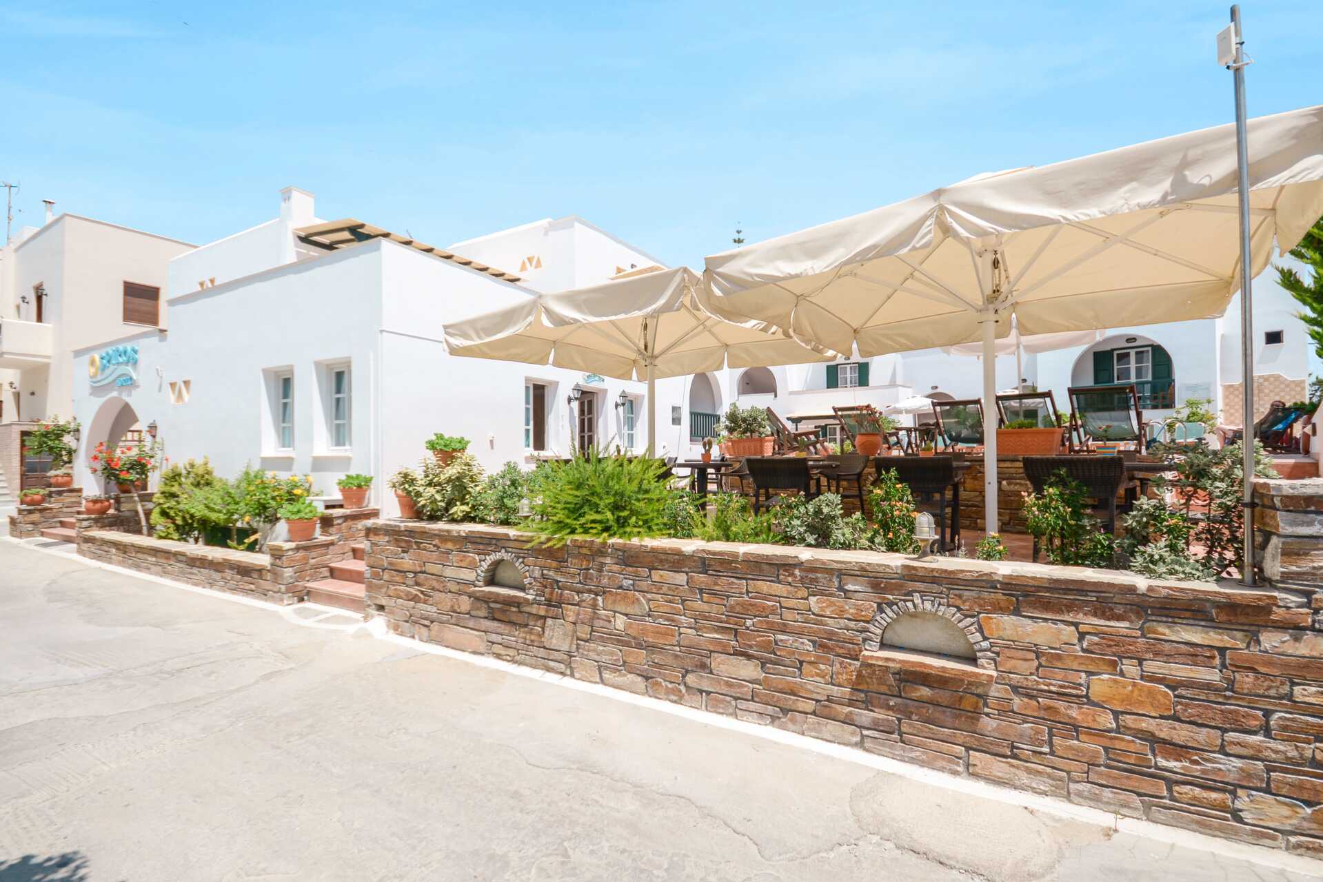 Hotell Spiros i Naxos by, Hellas.