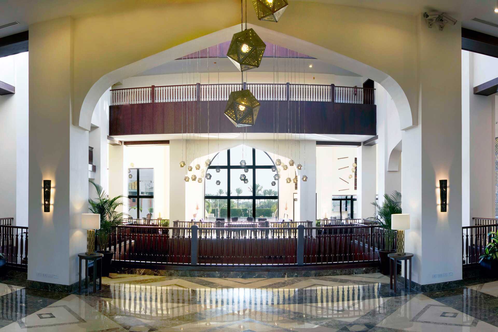 Lobby på Steigenberger Aqua Magic i Hurghada, Egypt.