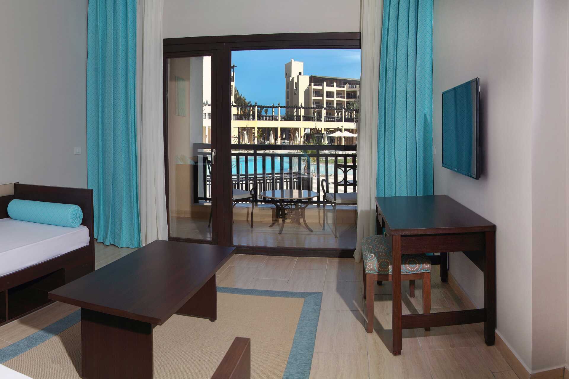 Juniorsuite på Steigenberger Aqua Magic i Hurghada, Egypt.