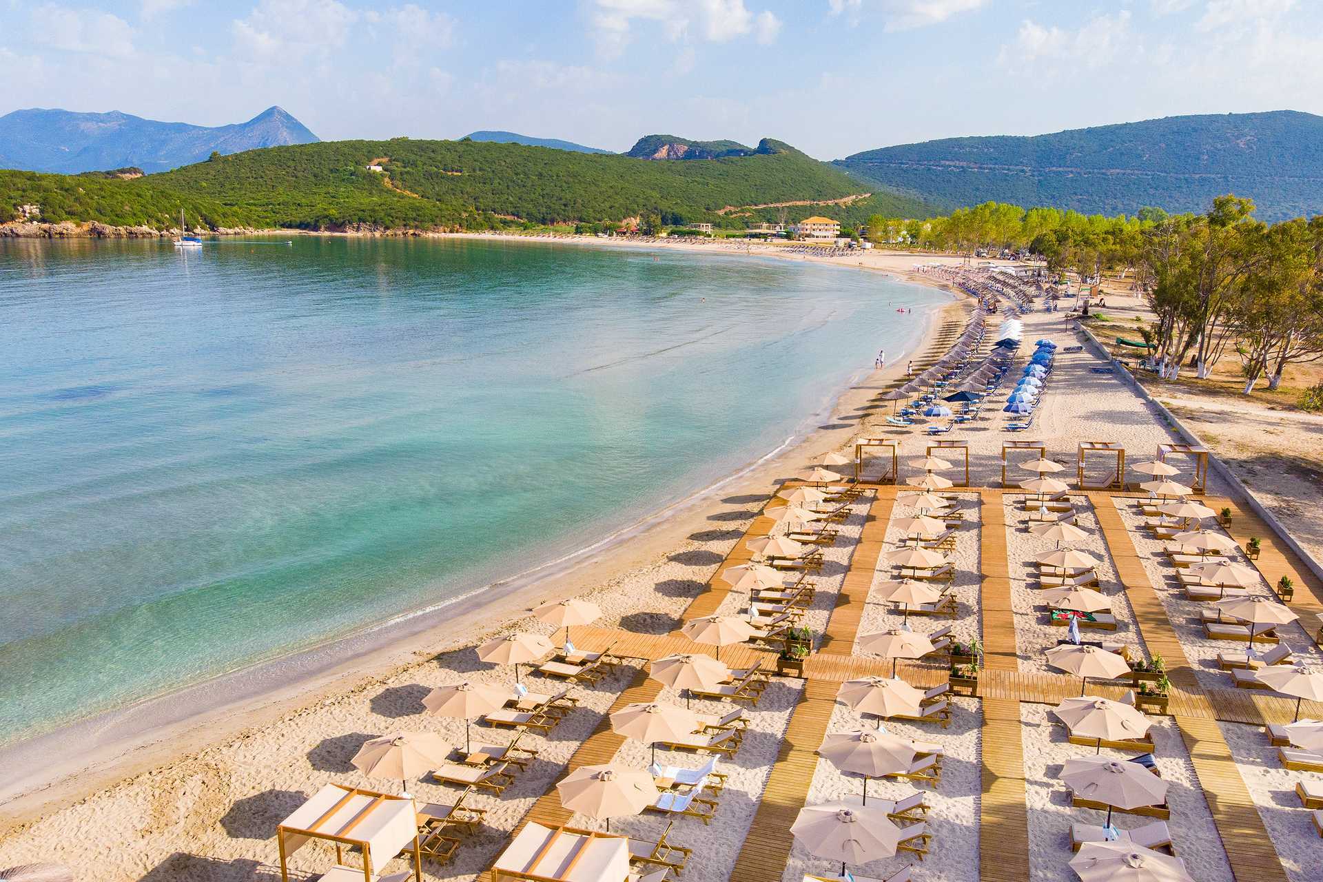 Stranden ved hotellet