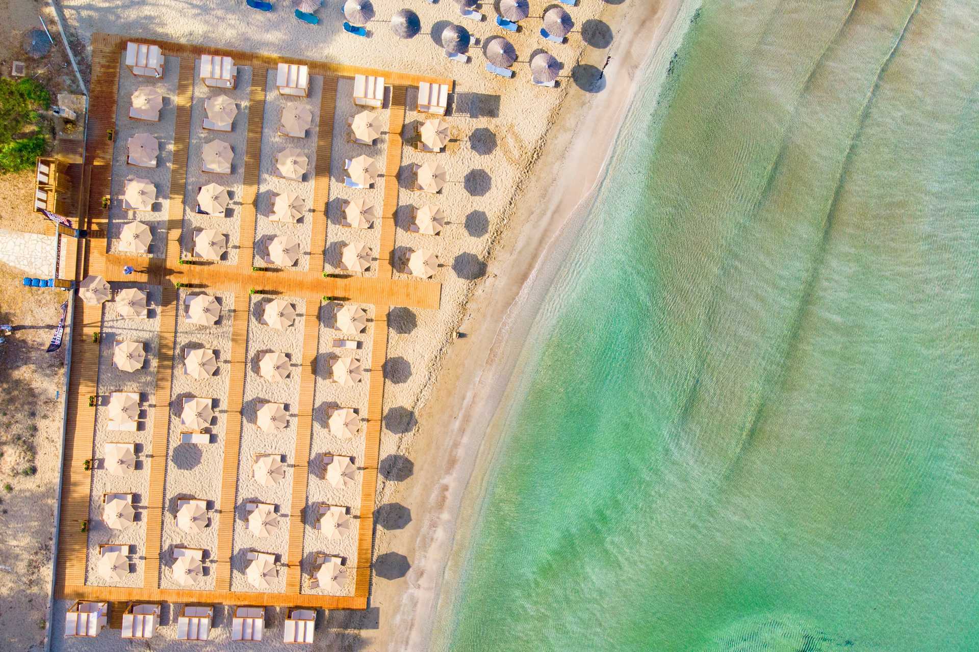 Stranden ved hotellet