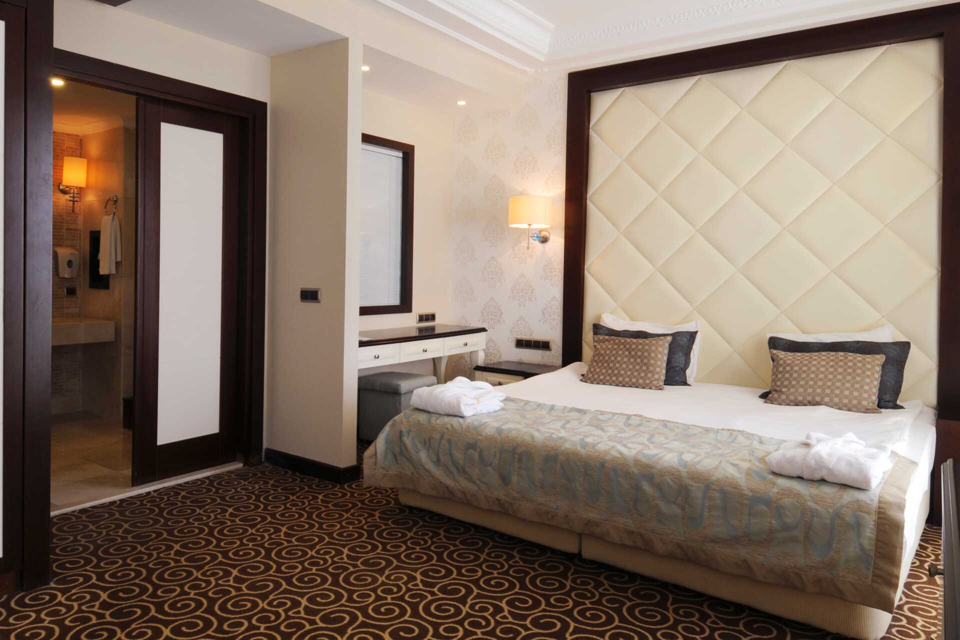 Superiorrom på Goldcity Holiday Resort i Alanya, Tyrkia.