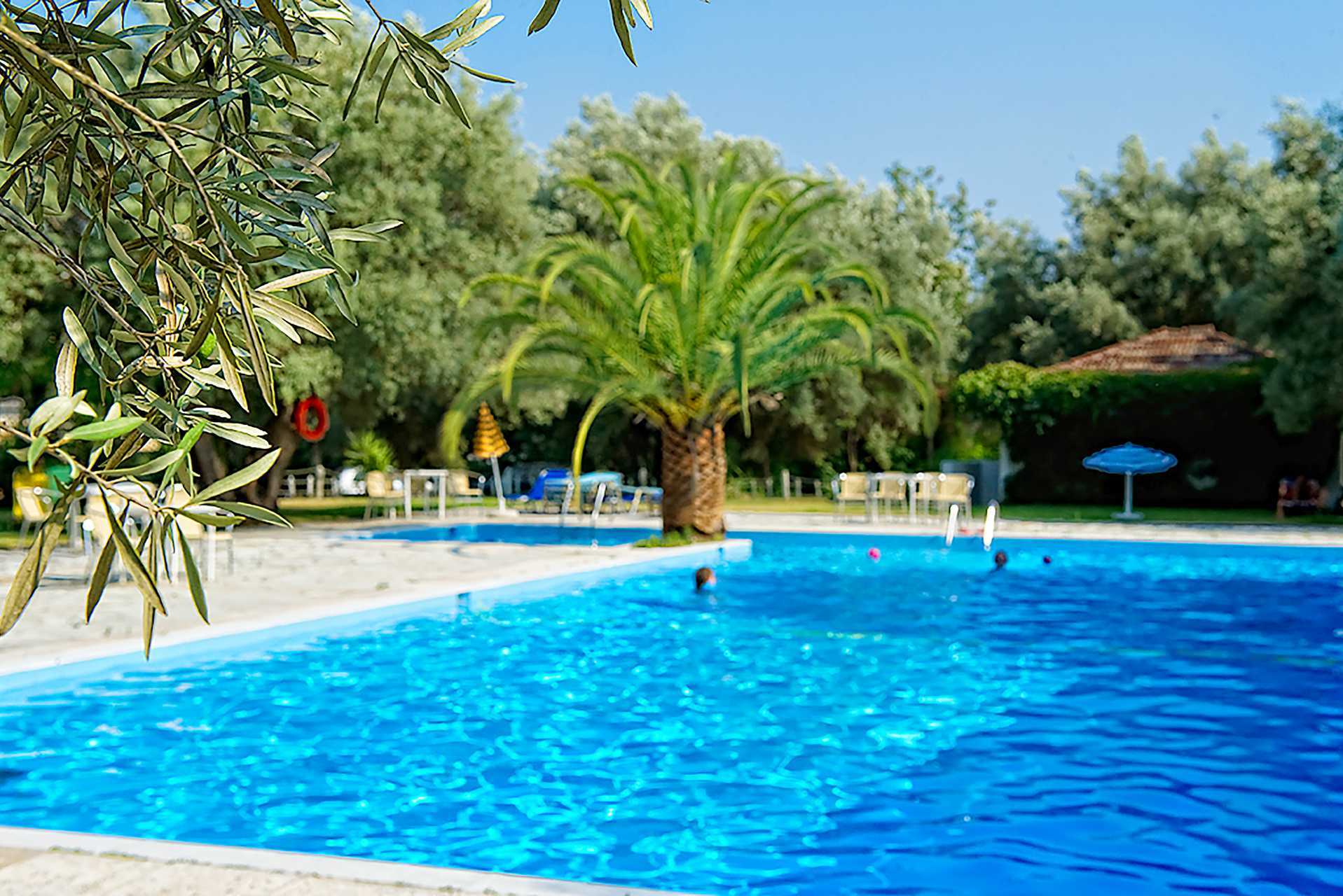 Bassengområde på Thalero, Lefkas.