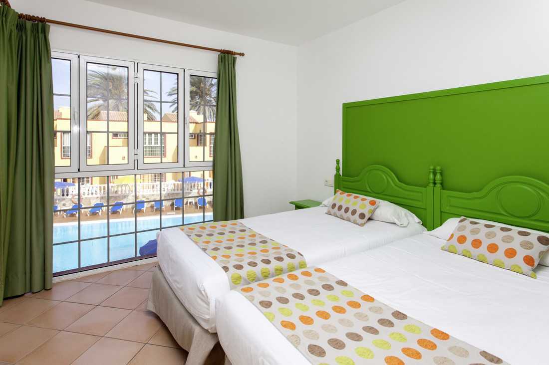 Treromsleilighet i etasje på Maxorata Beach i Corralejo, Fuerteventura.