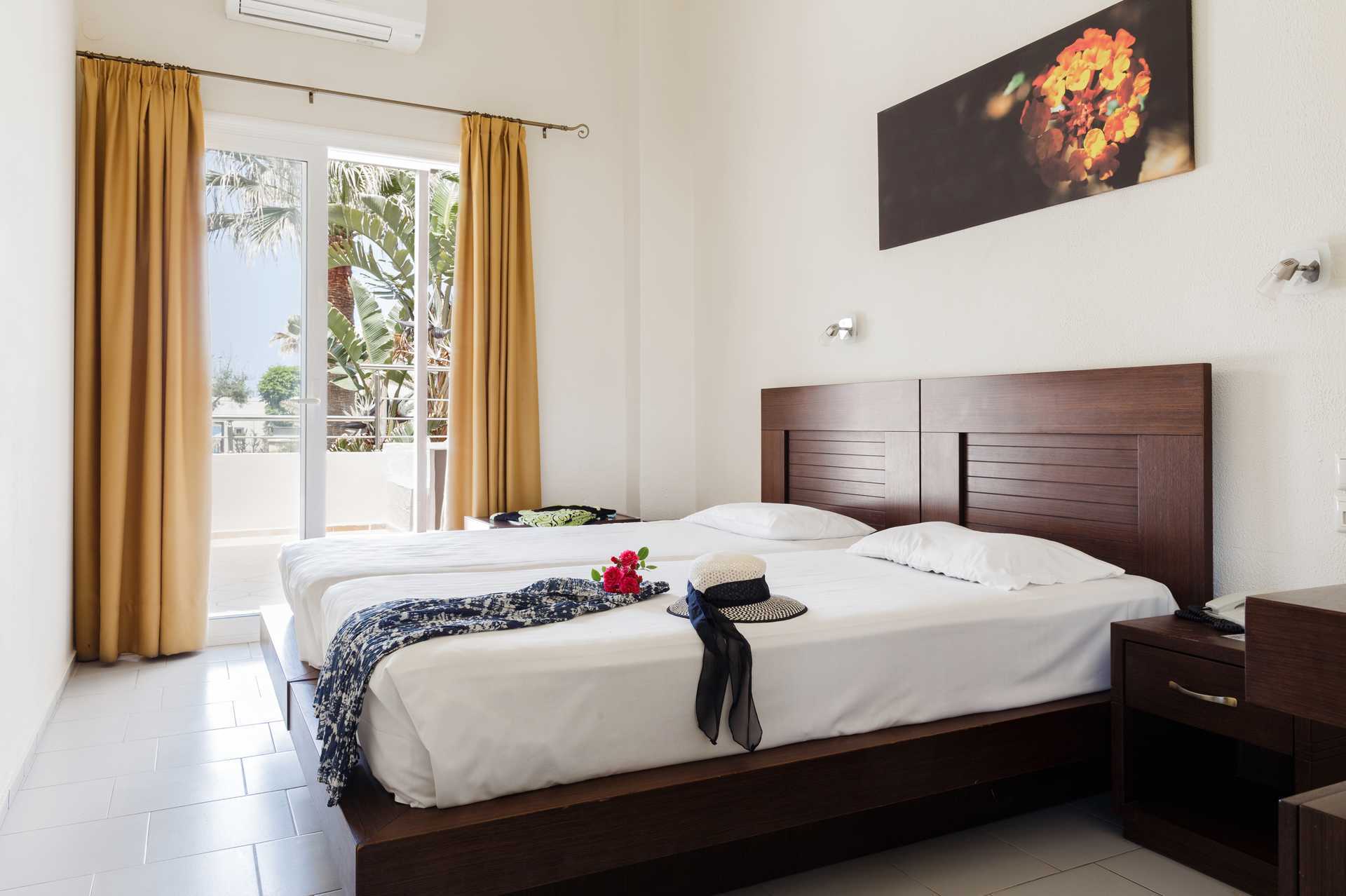 Treromsleilighet på Ideal Beach på Kreta, Hellas.