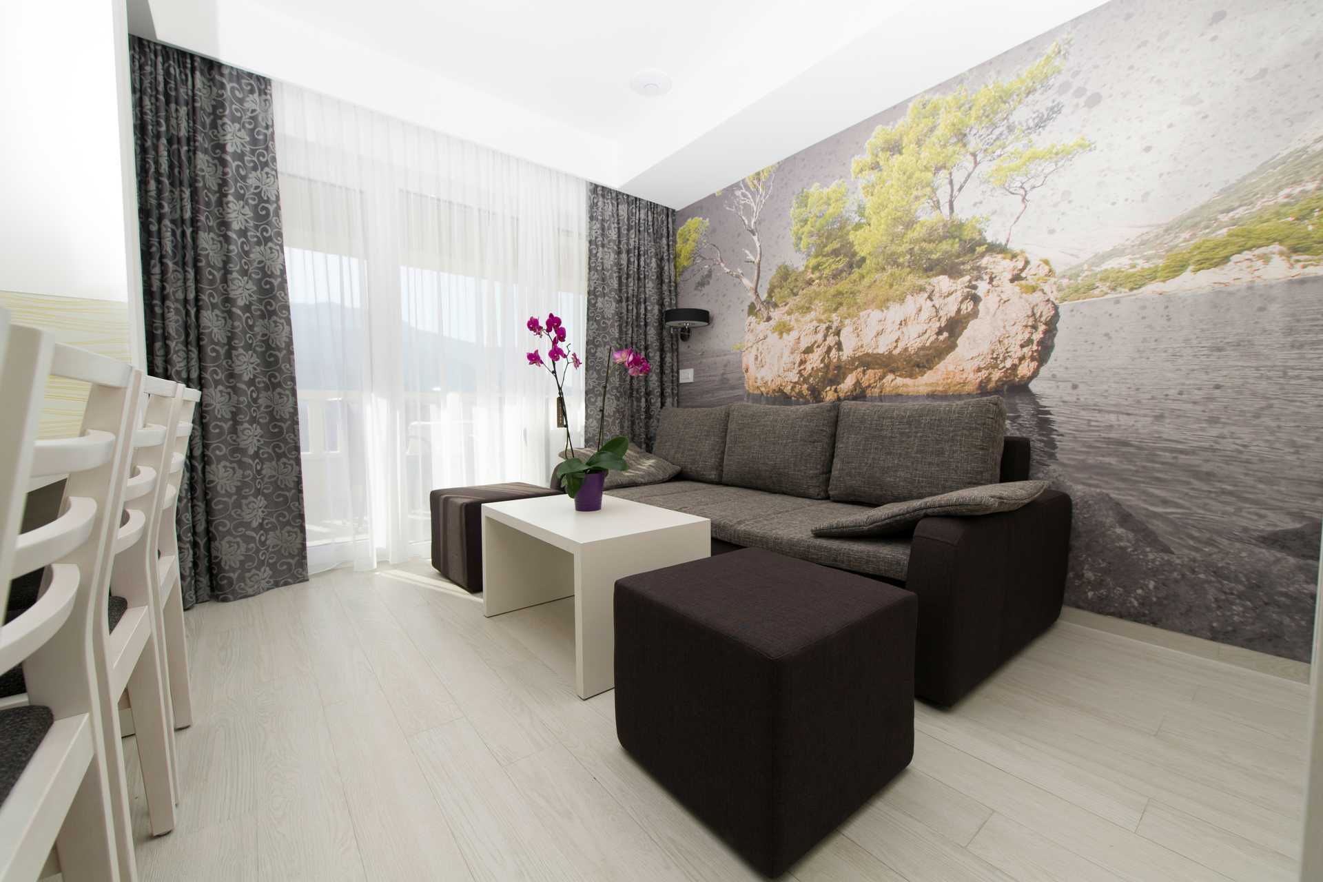 Treromslelighet superior på Tamaris på Makarskas riviera, Kroatia.