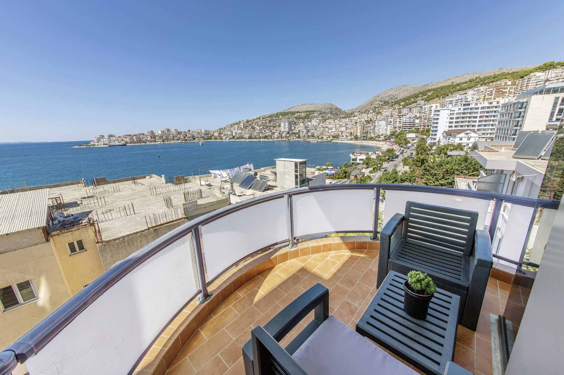 Utsikt fra Brilant i Saranda, Albania.