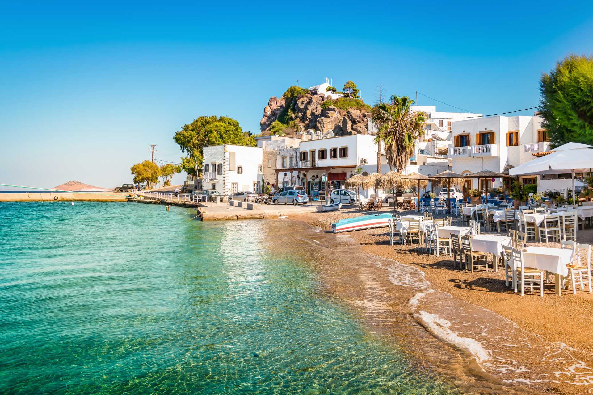 Vakre Patmos, med busstransport